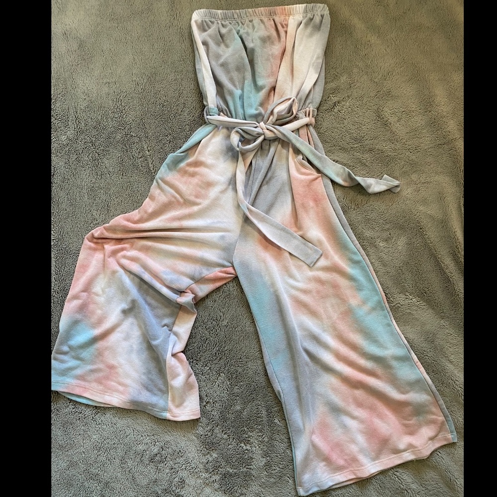 VICI Tie Dye Strapless Romper